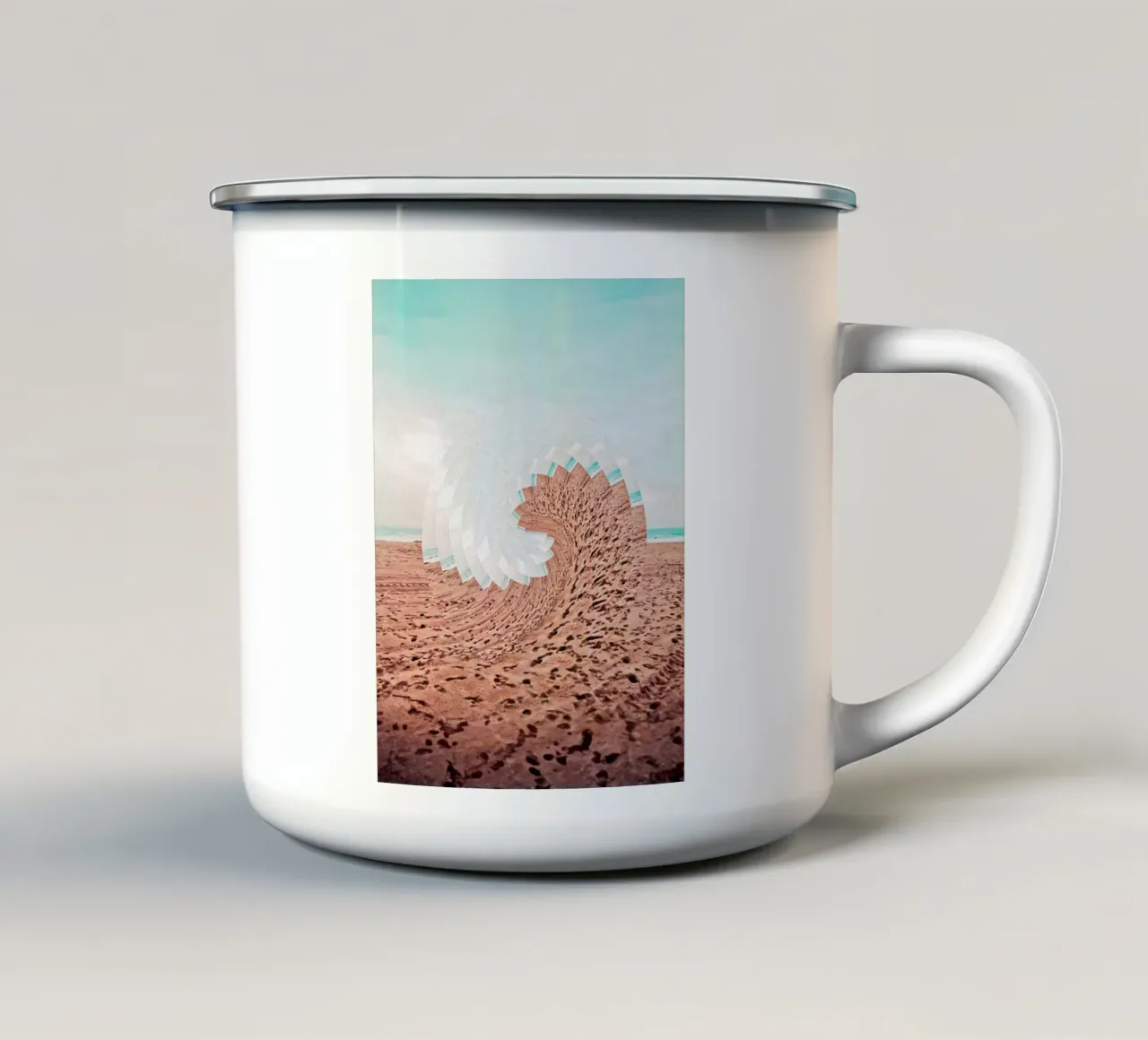 Refreshing mug en émail de mofartmonica