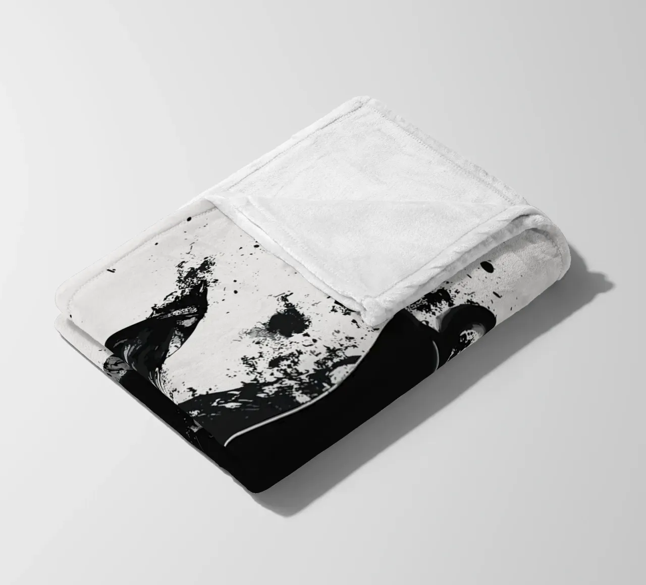 Esplosione di caffè in bianco e nero coperta in pile da pixelbull - medieval art and more