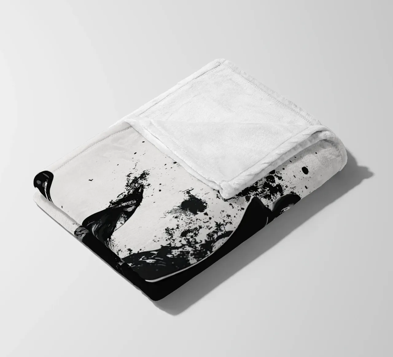 Esplosione di caffè in bianco e nero coperta in pile da pixelbull - medieval art and more