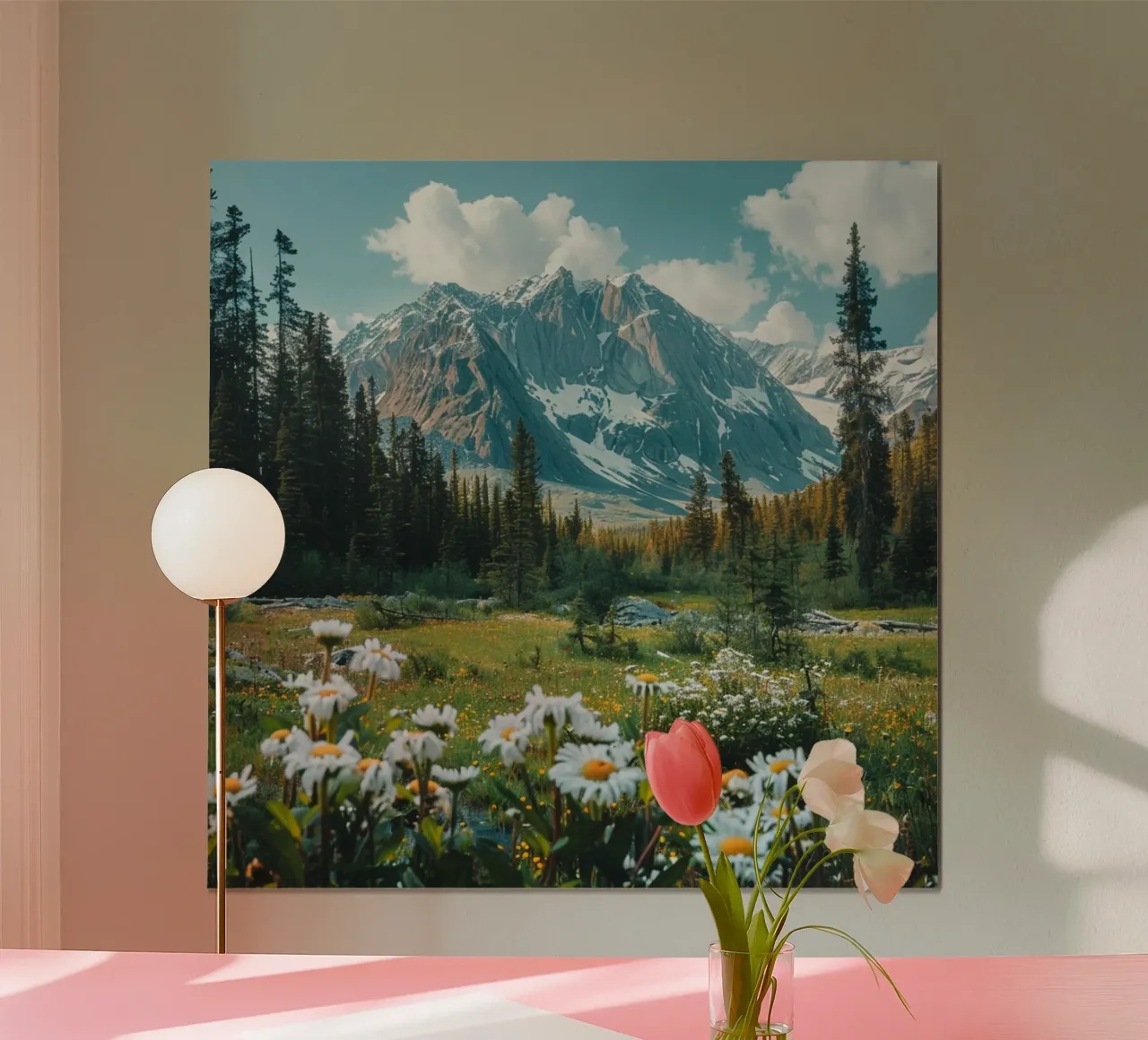 Groene rust poster van StillVibe Home