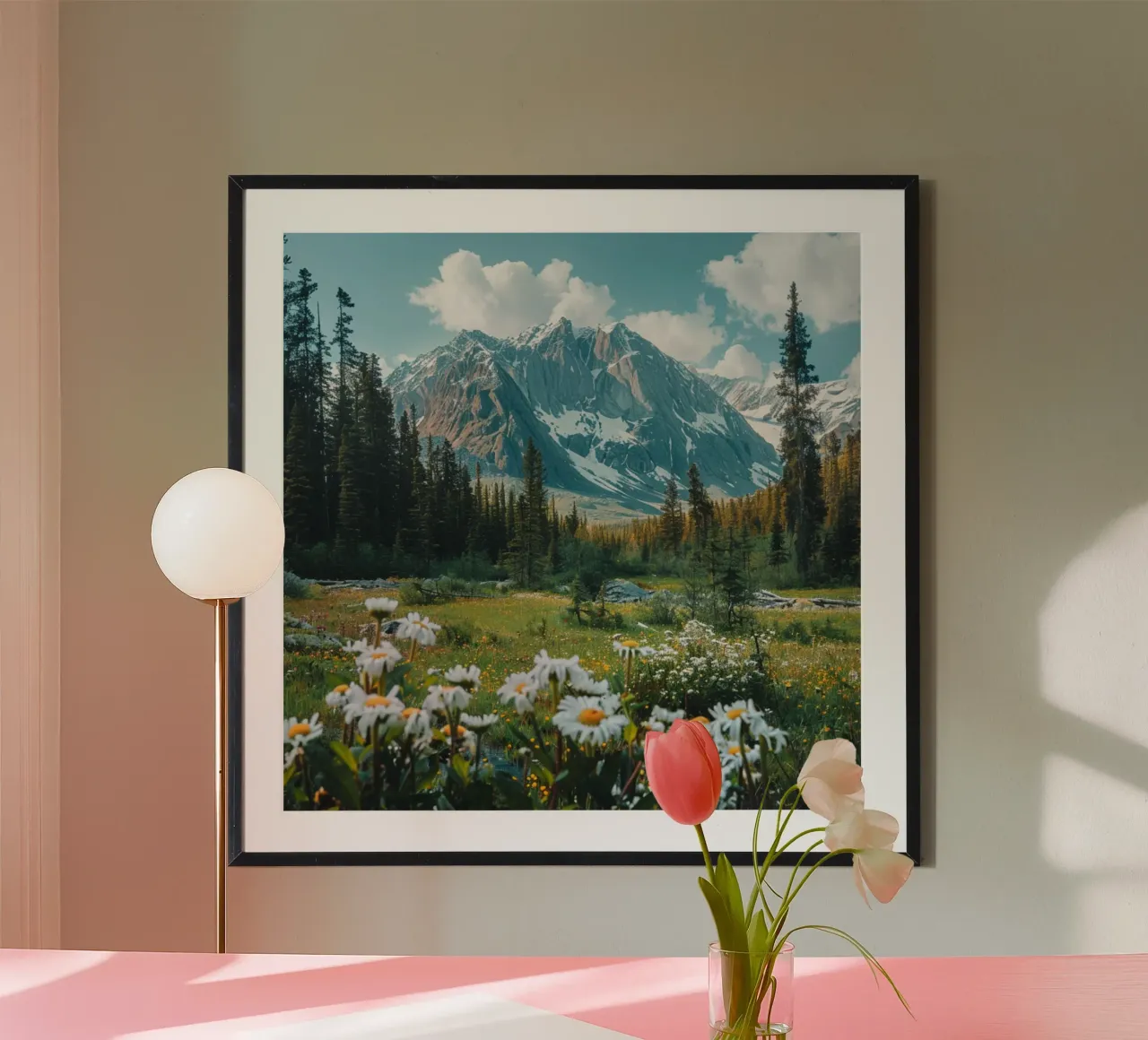 Groene rust poster van StillVibe Home