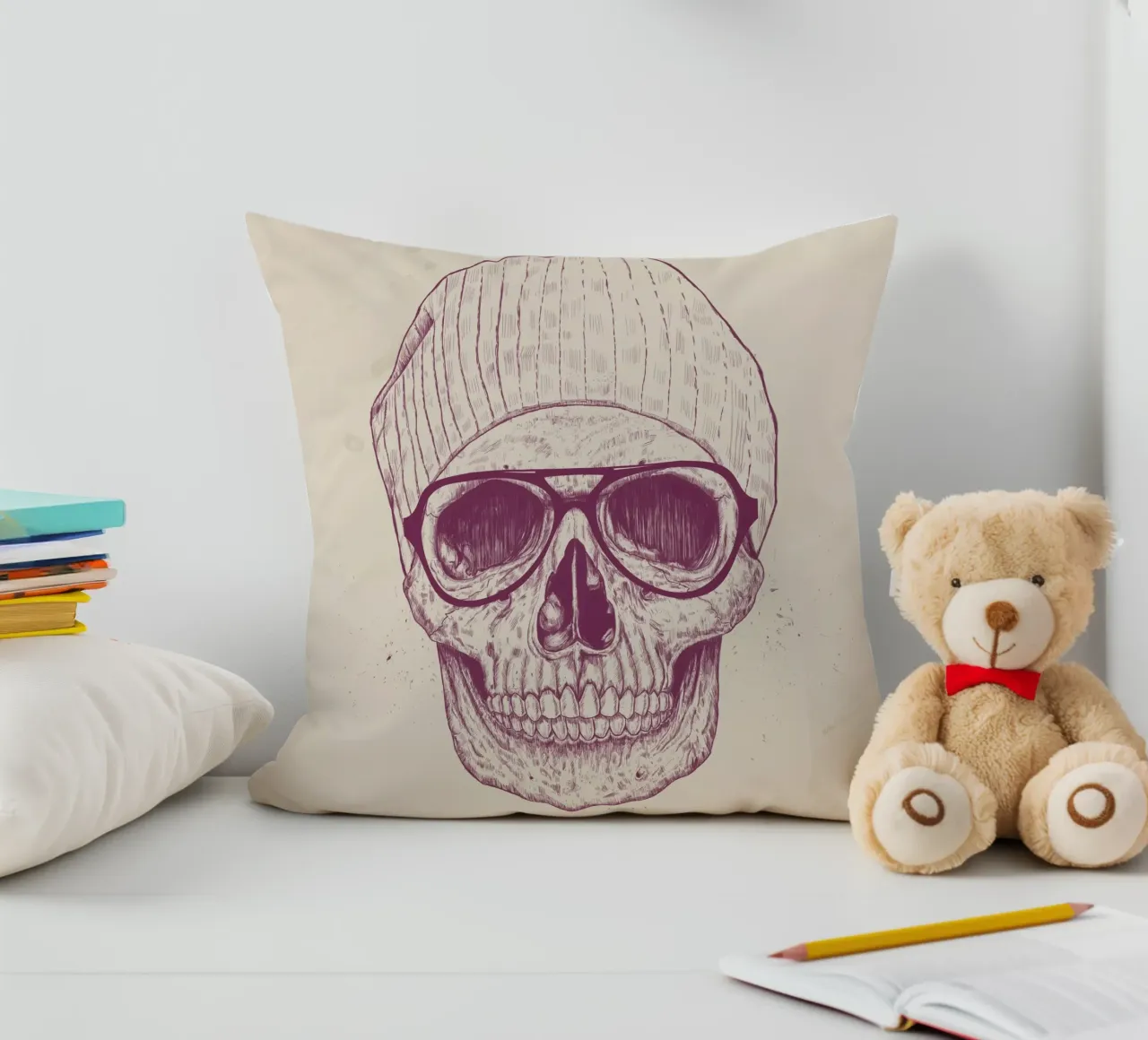 Cool Skull cuscino da Balazs Solti