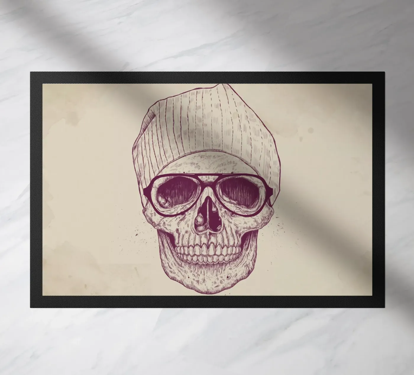 Cool Skull deurmat van Balazs Solti