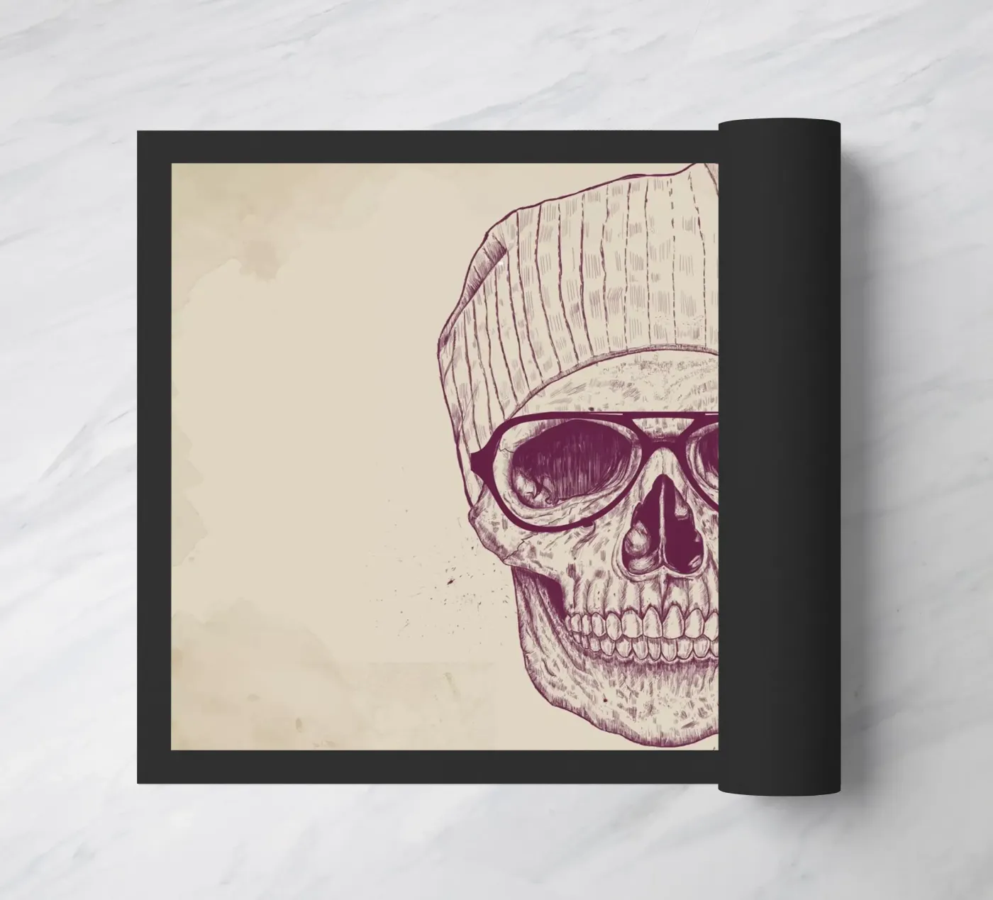 Cool Skull deurmat van Balazs Solti