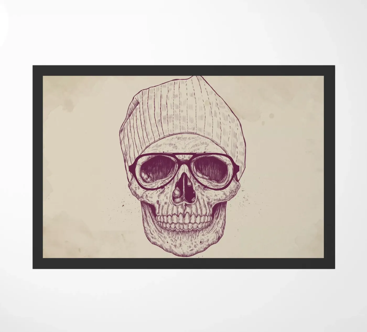 Cool Skull deurmat van Balazs Solti
