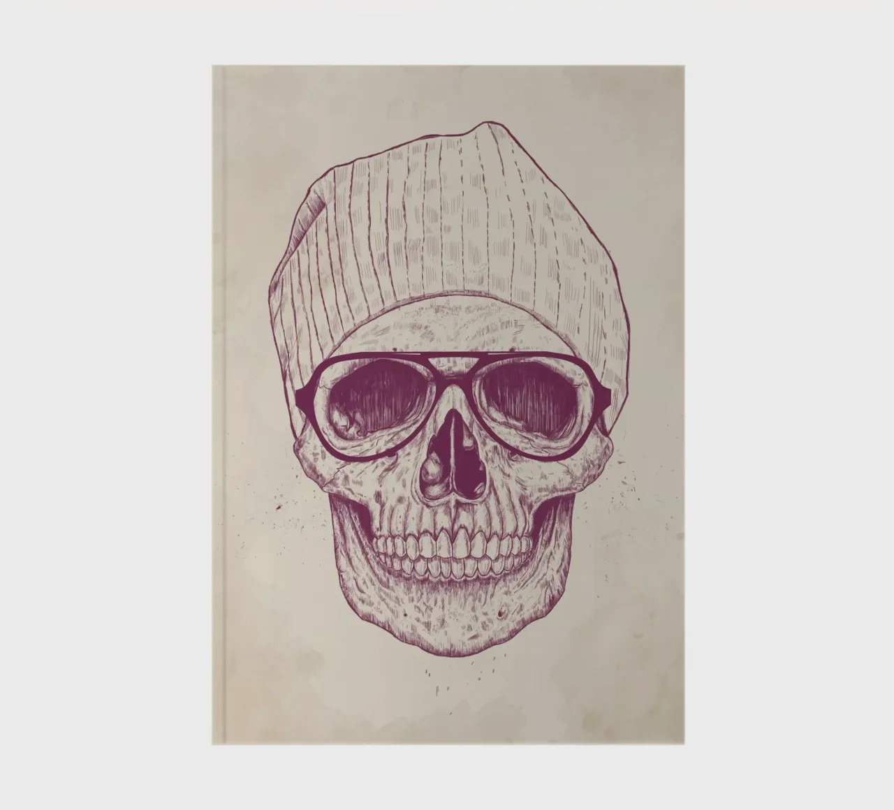 Cool Skull notebook by Balazs Solti