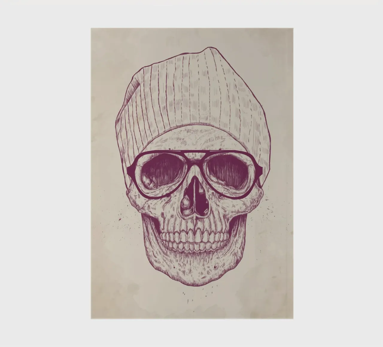 Cool Skull notebook by Balazs Solti