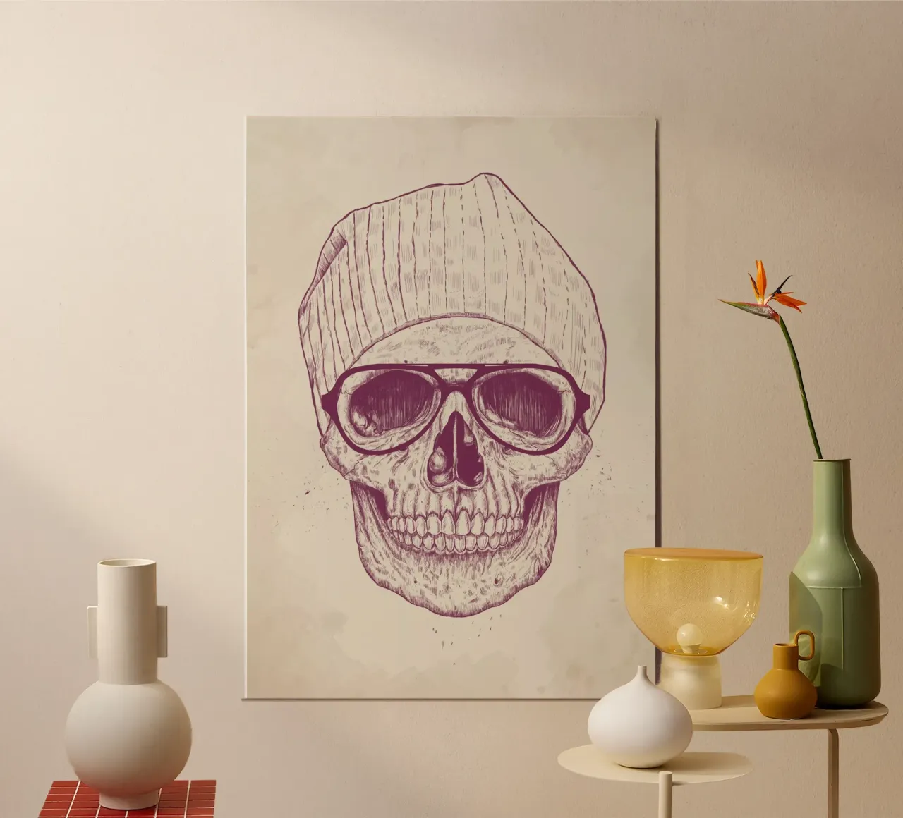 Cool Skull alluminio dibond da Balazs Solti