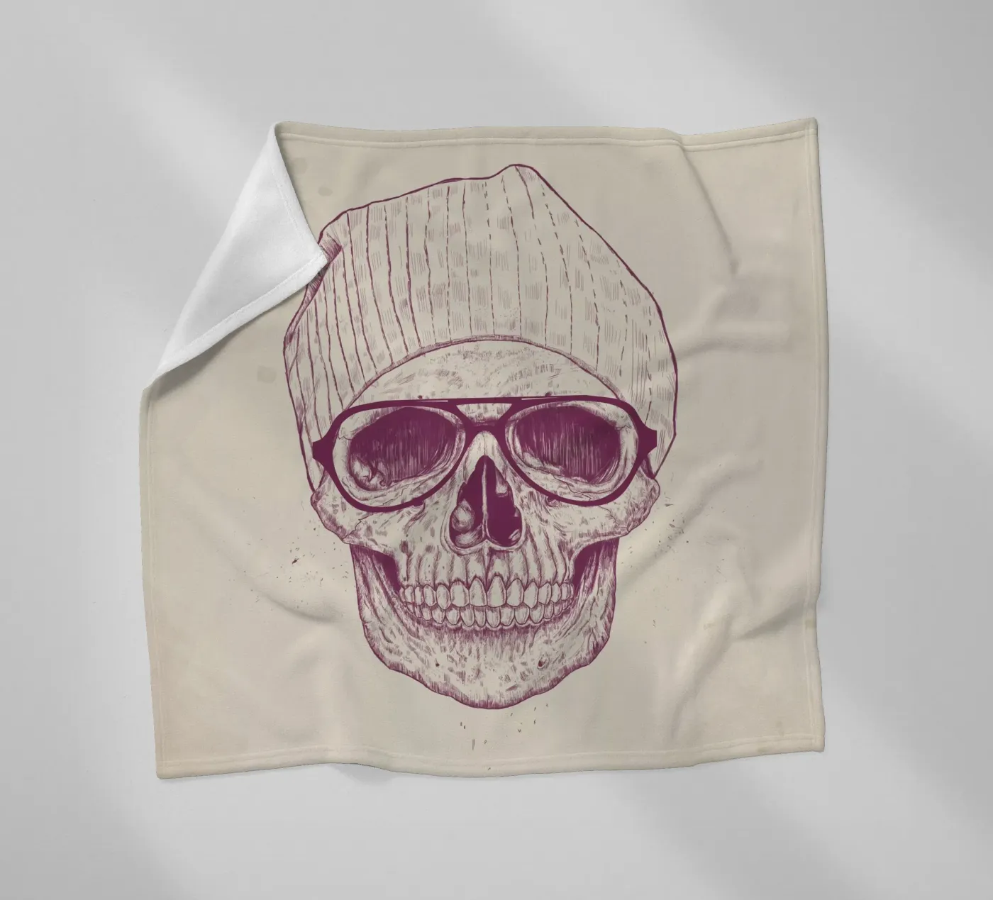 Cool Skull fleecedeken van Balazs Solti