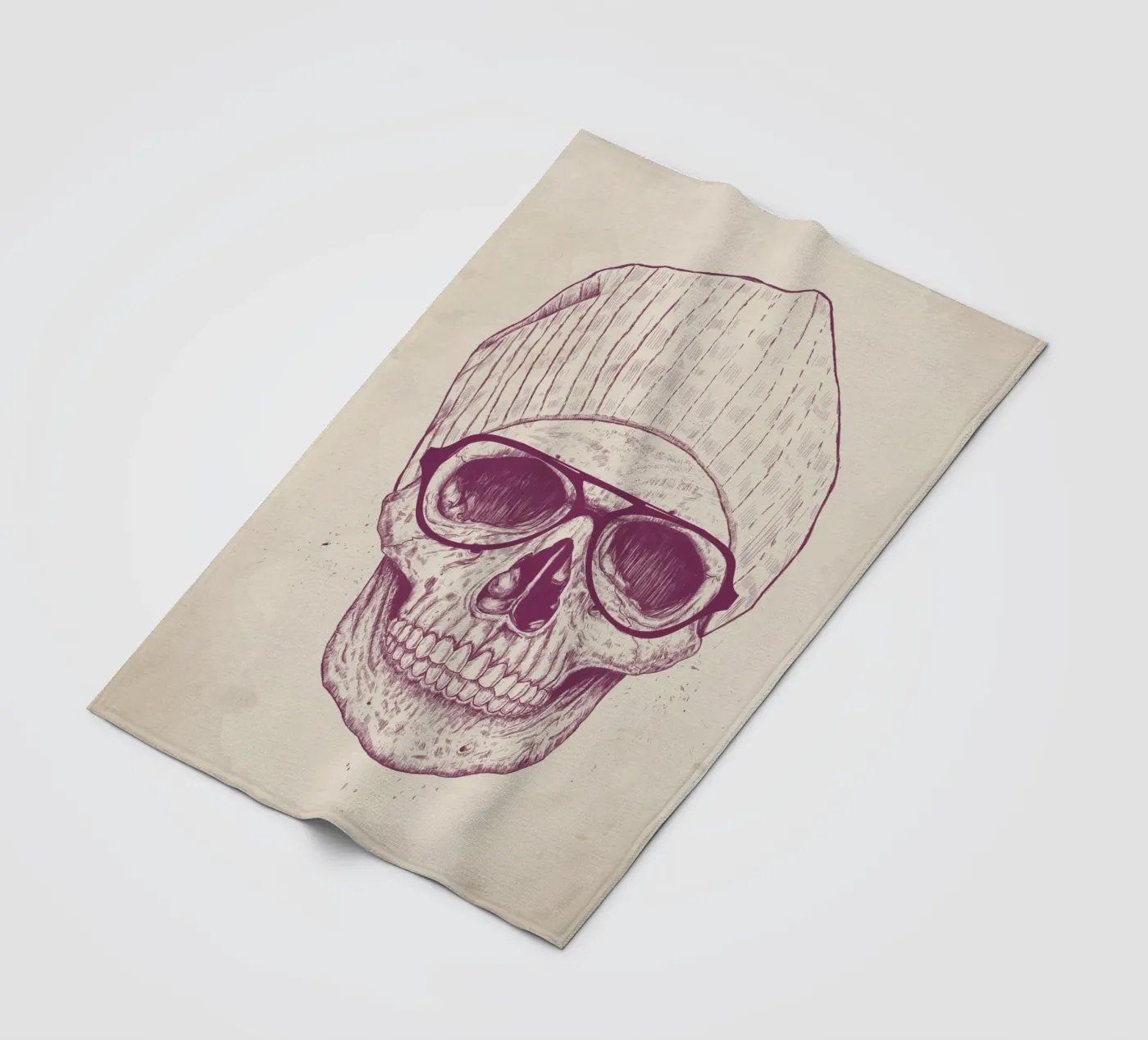 Cool Skull fleecedeken van Balazs Solti