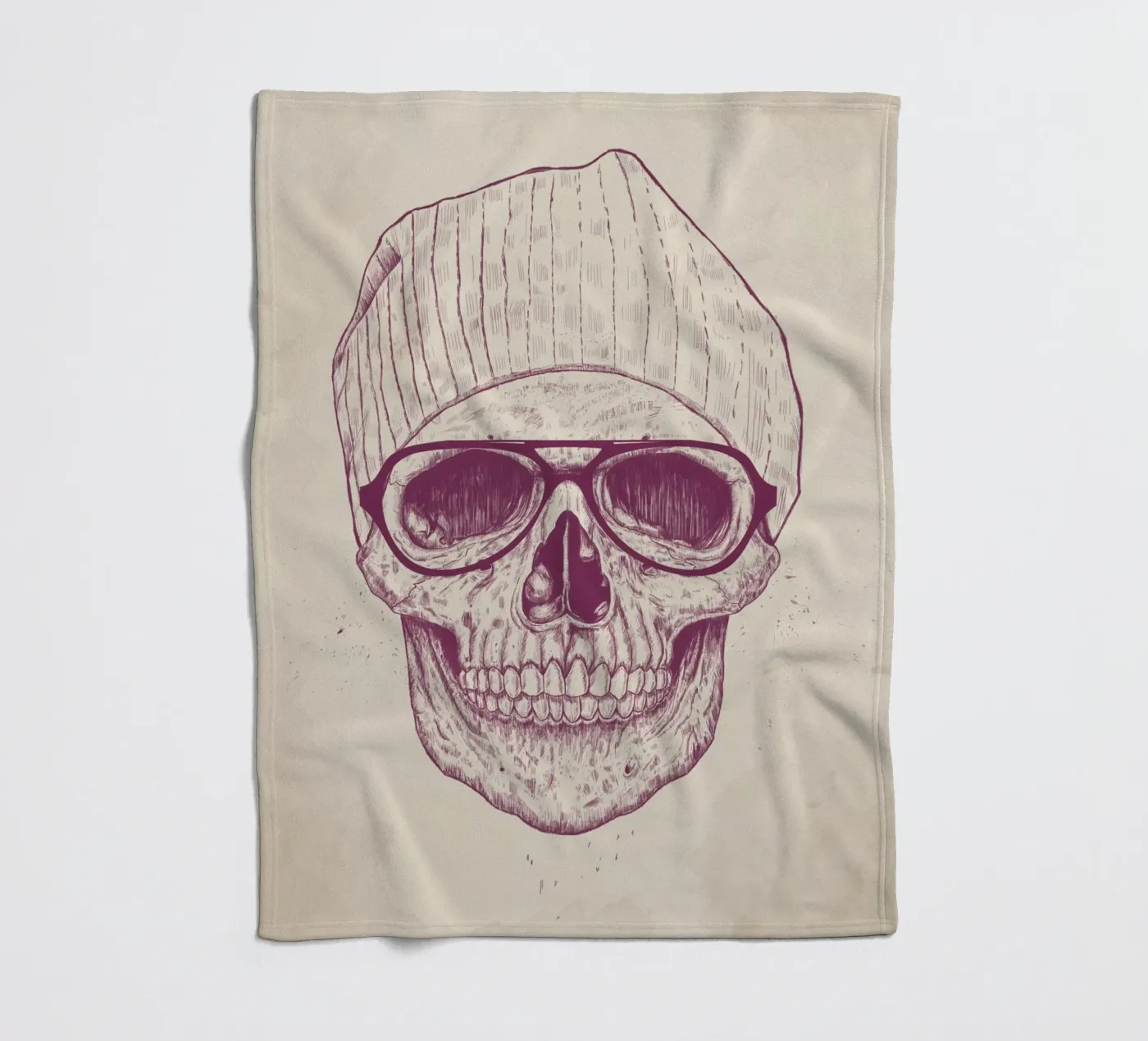 Cool Skull fleecedeken van Balazs Solti