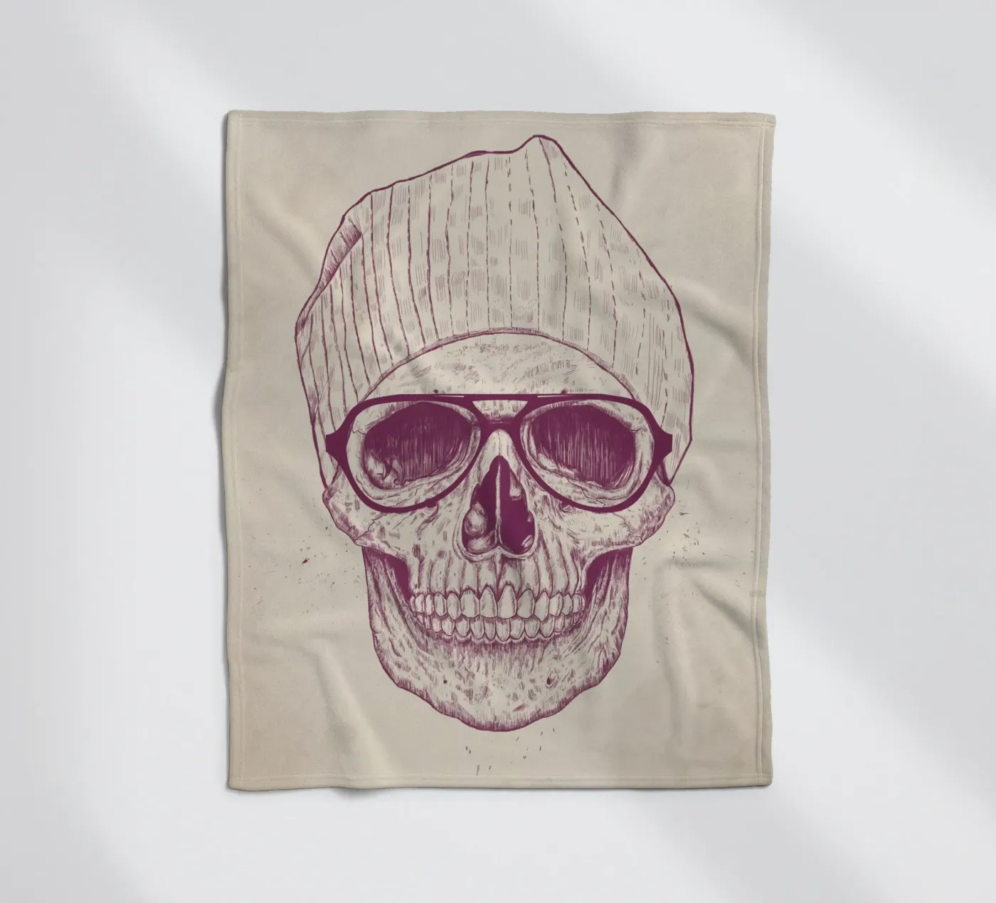 Cool Skull fleecedeken van Balazs Solti