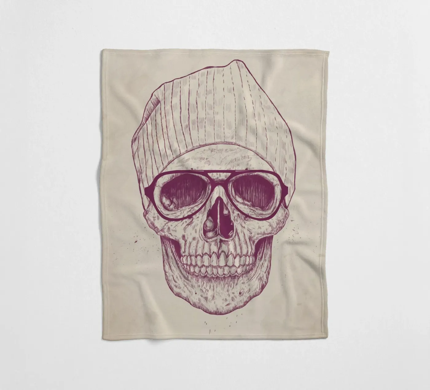 Cool Skull fleecedeken van Balazs Solti