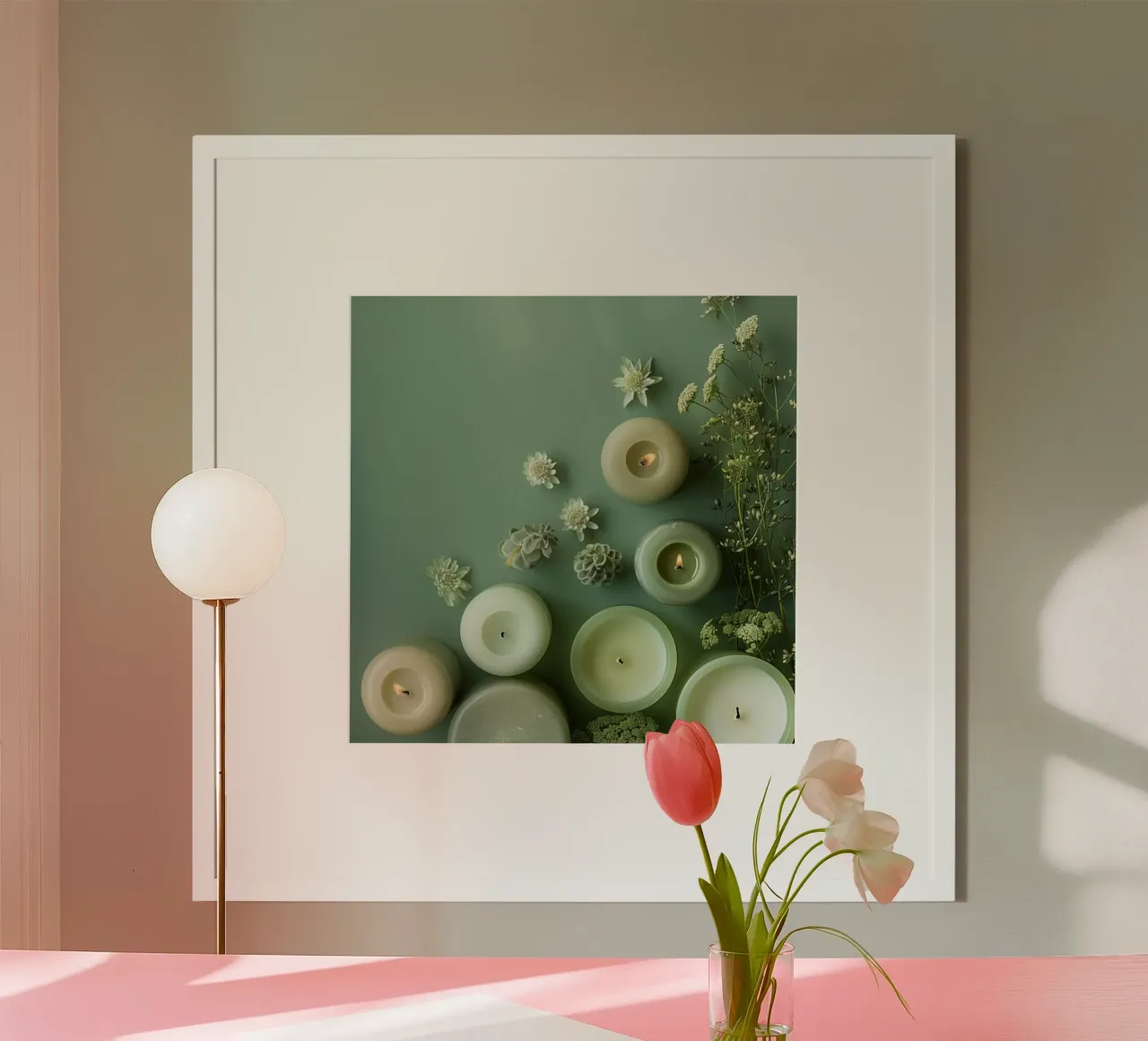 Groene rust poster van StillVibe Home