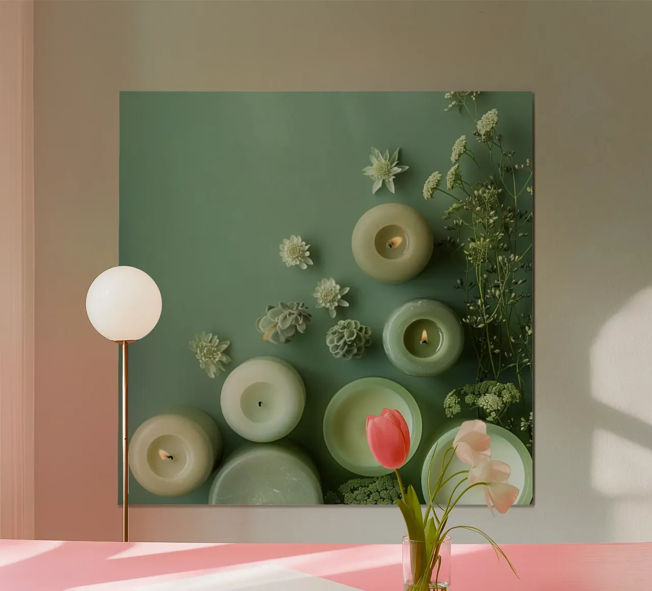 Groene rust poster van StillVibe Home