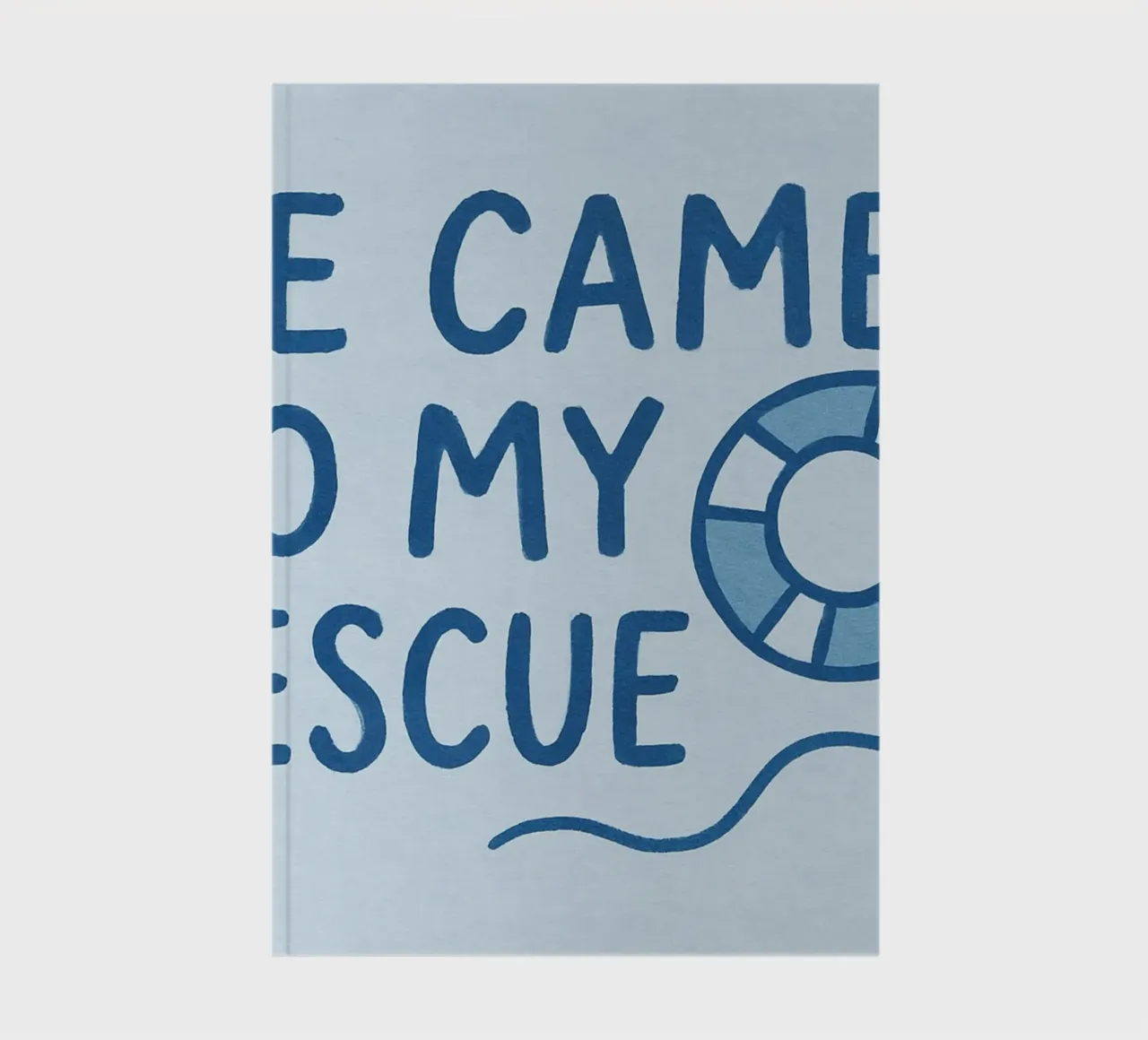 He Came to My Rescue - Christian Art Print notebook by vintagepod