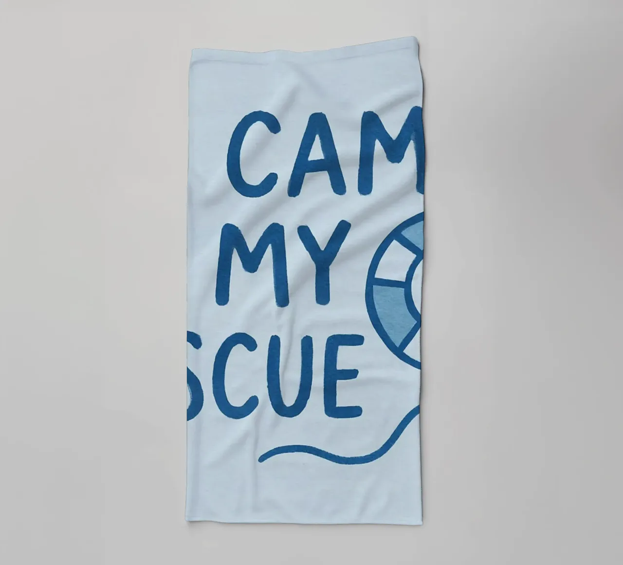 He Came to My Rescue - Christian Art Print towel by vintagepod