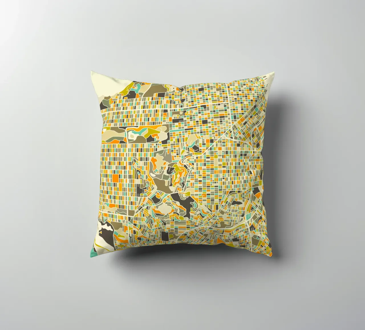 San Francisco Map cuscino da Jazzberry Blue