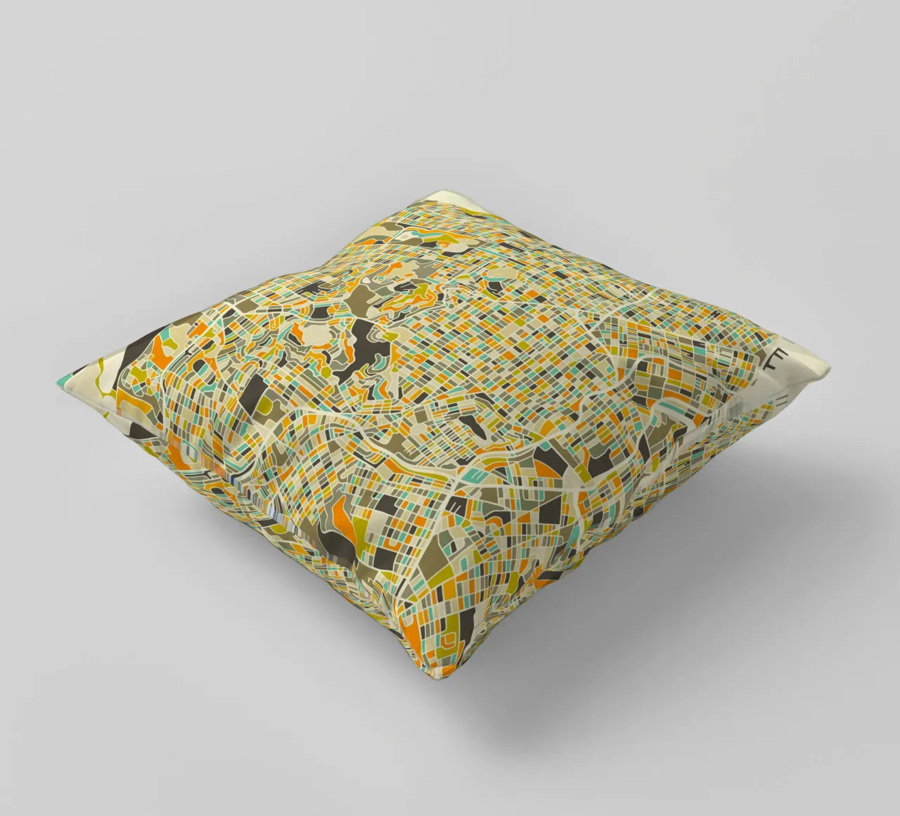 San Francisco Map cuscino da Jazzberry Blue