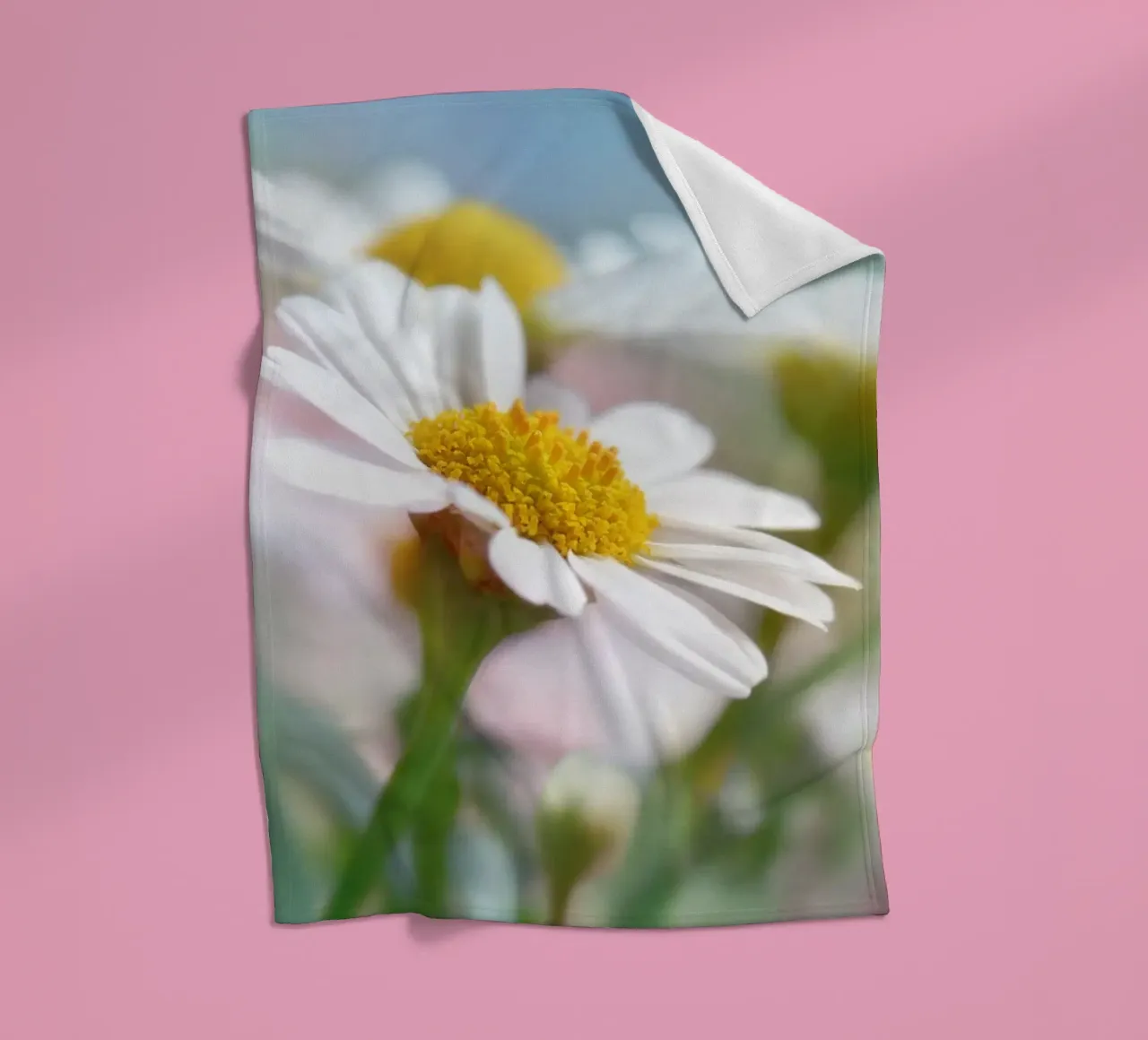 Margeriten Fleecedecke von Atteloi