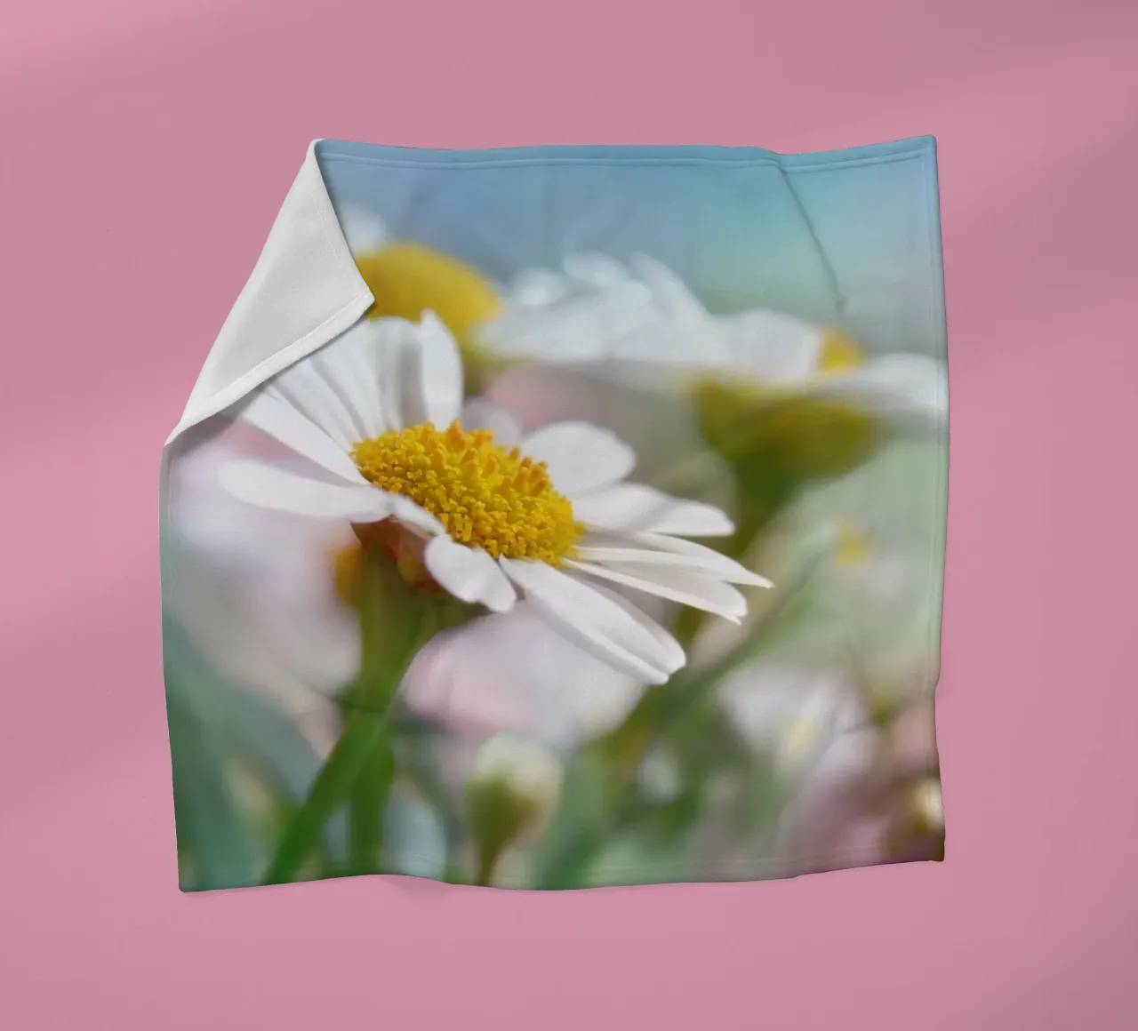 Margeriten Fleecedecke von Atteloi