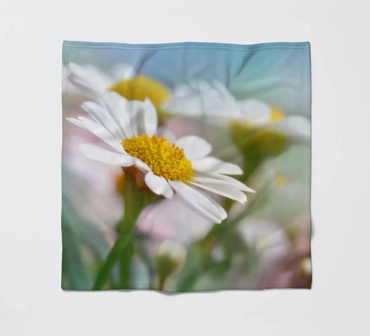 Margeriten Fleecedecke von Atteloi