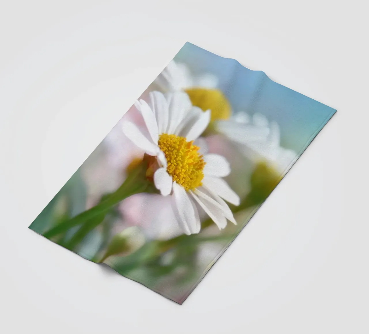 Margeriten Fleecedecke von Atteloi