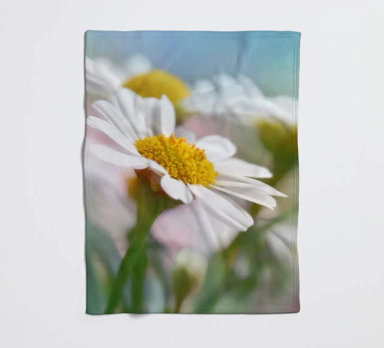 Margeriten Fleecedecke von Atteloi