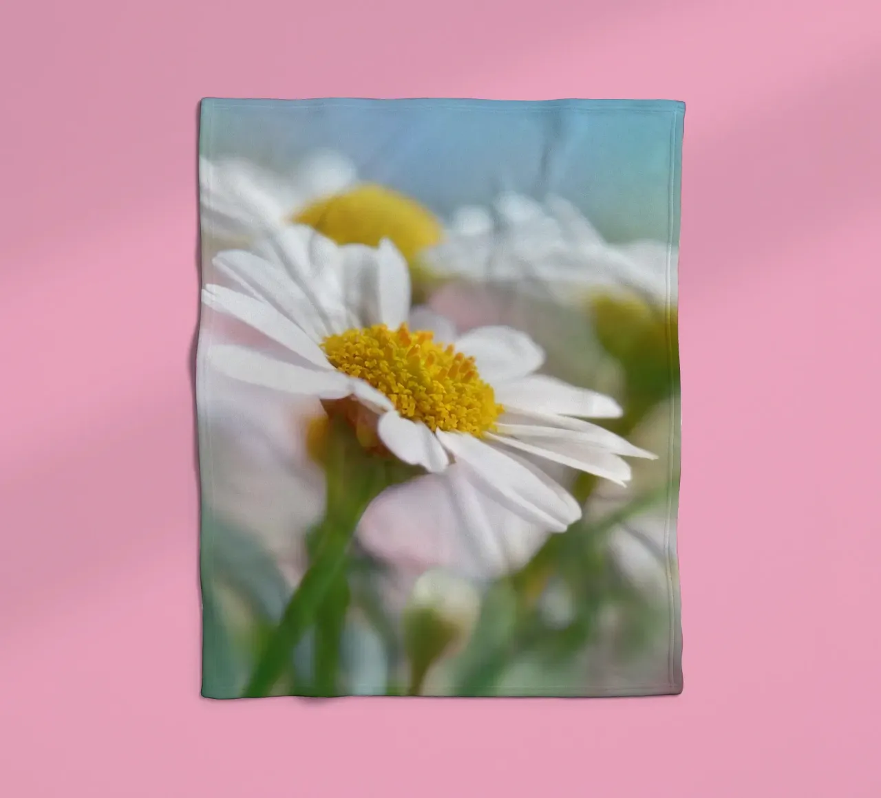 Margeriten Fleecedecke von Atteloi