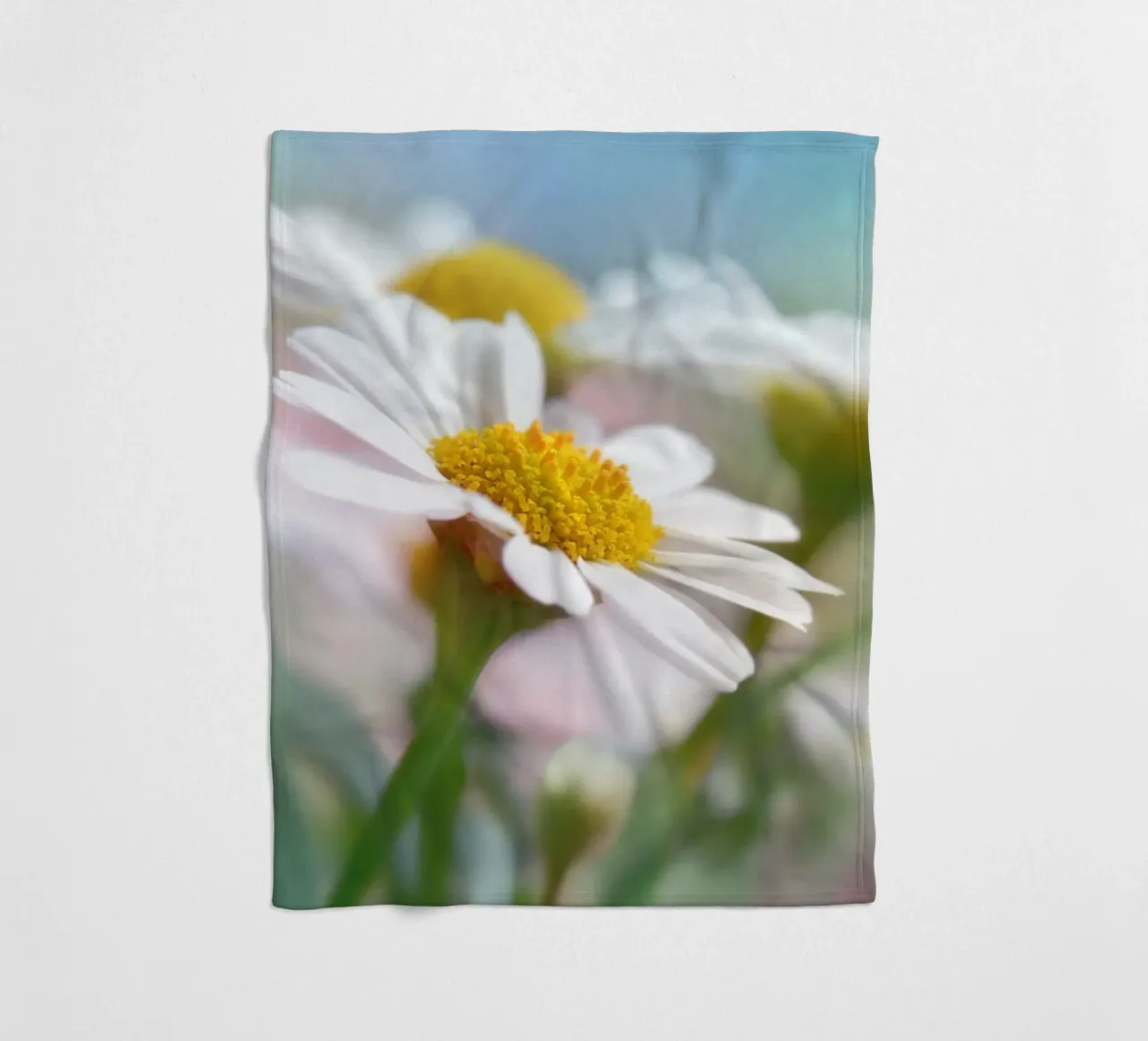 Margeriten Fleecedecke von Atteloi