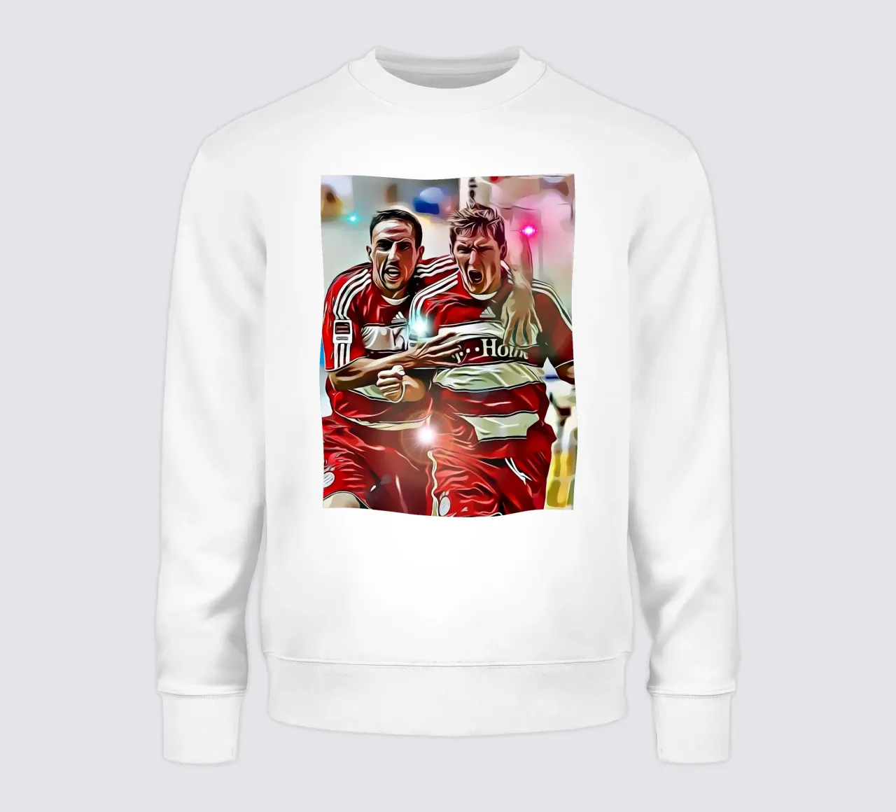 L'iconico duo del Bayern Monaco, Franck Ribéry e Bastian Schwein felpa da dark eagle