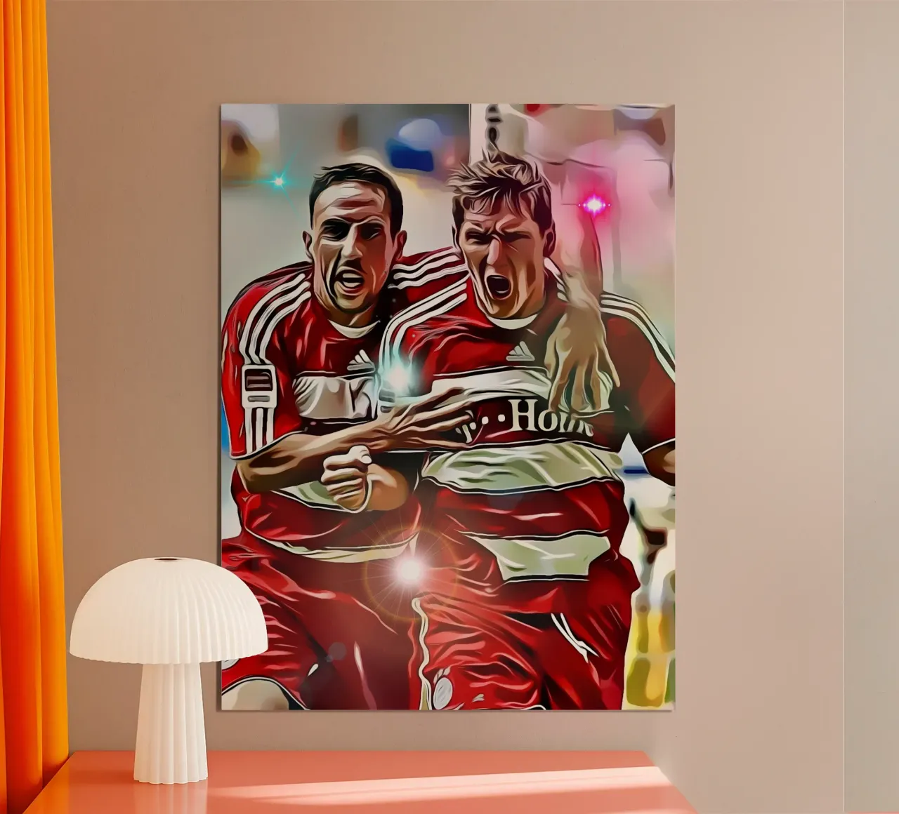L'iconico duo del Bayern Monaco, Franck Ribéry e Bastian Schwein poster da dark eagle