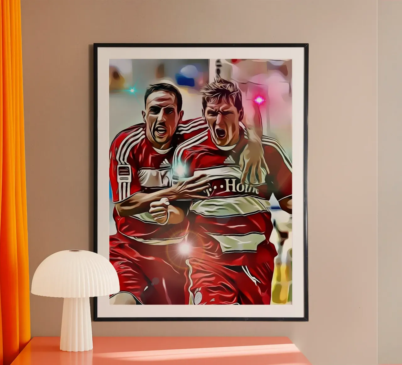 L'iconico duo del Bayern Monaco, Franck Ribéry e Bastian Schwein poster da dark eagle
