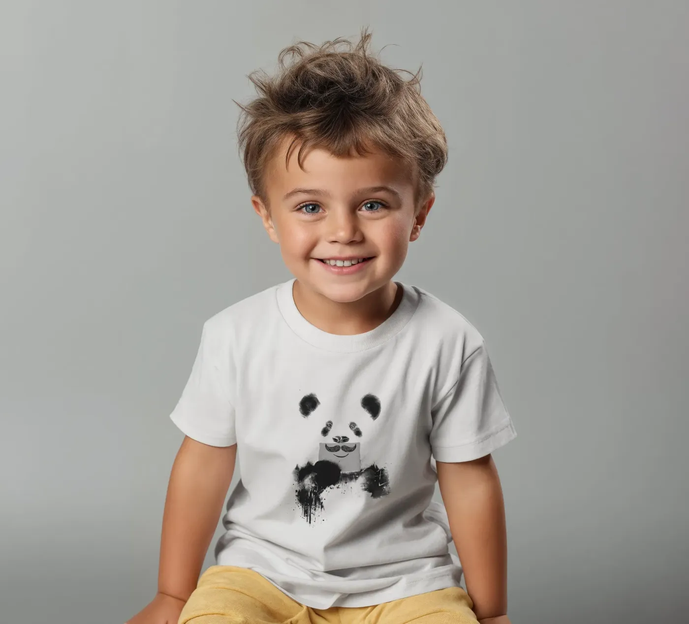 Funny panda t-shirt bambini da Balazs Solti