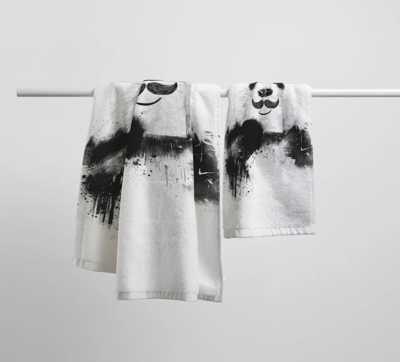 Funny panda asciugamano da bagno da Balazs Solti