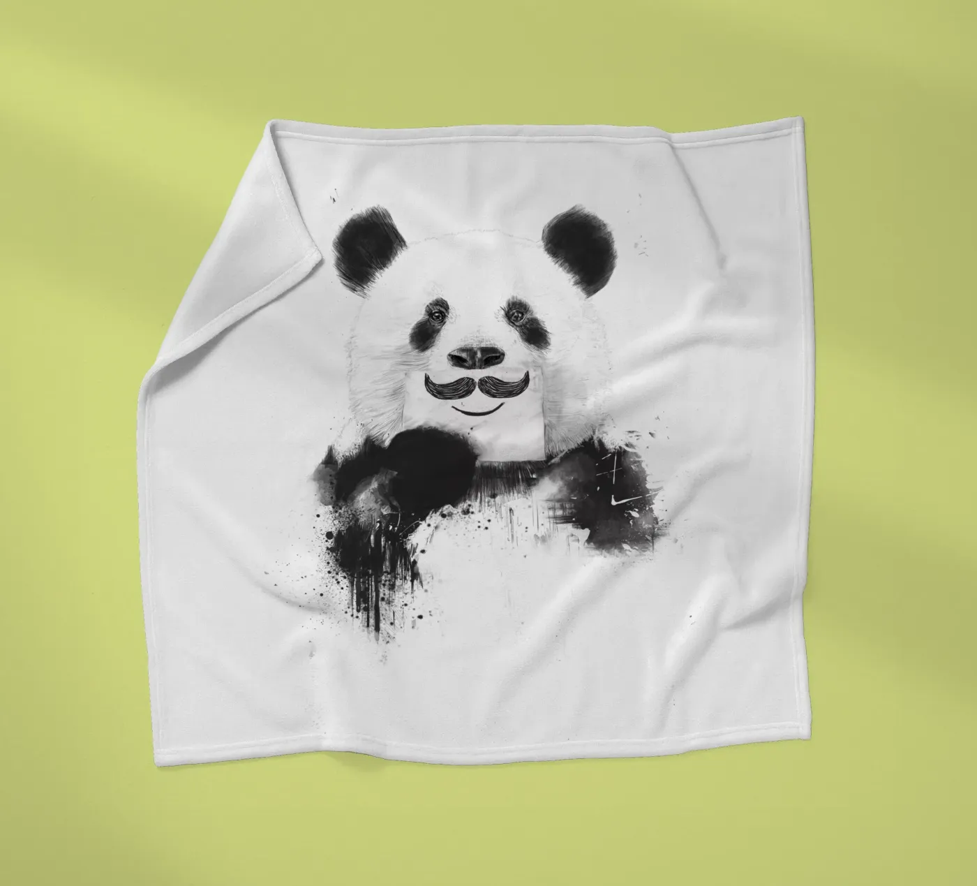 Funny panda fleecedeken van Balazs Solti