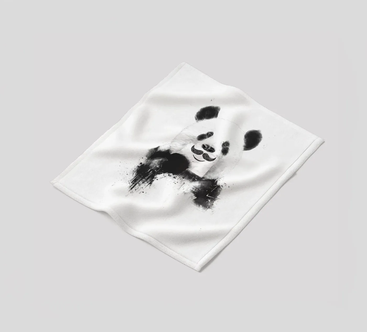 Funny panda fleecedeken van Balazs Solti