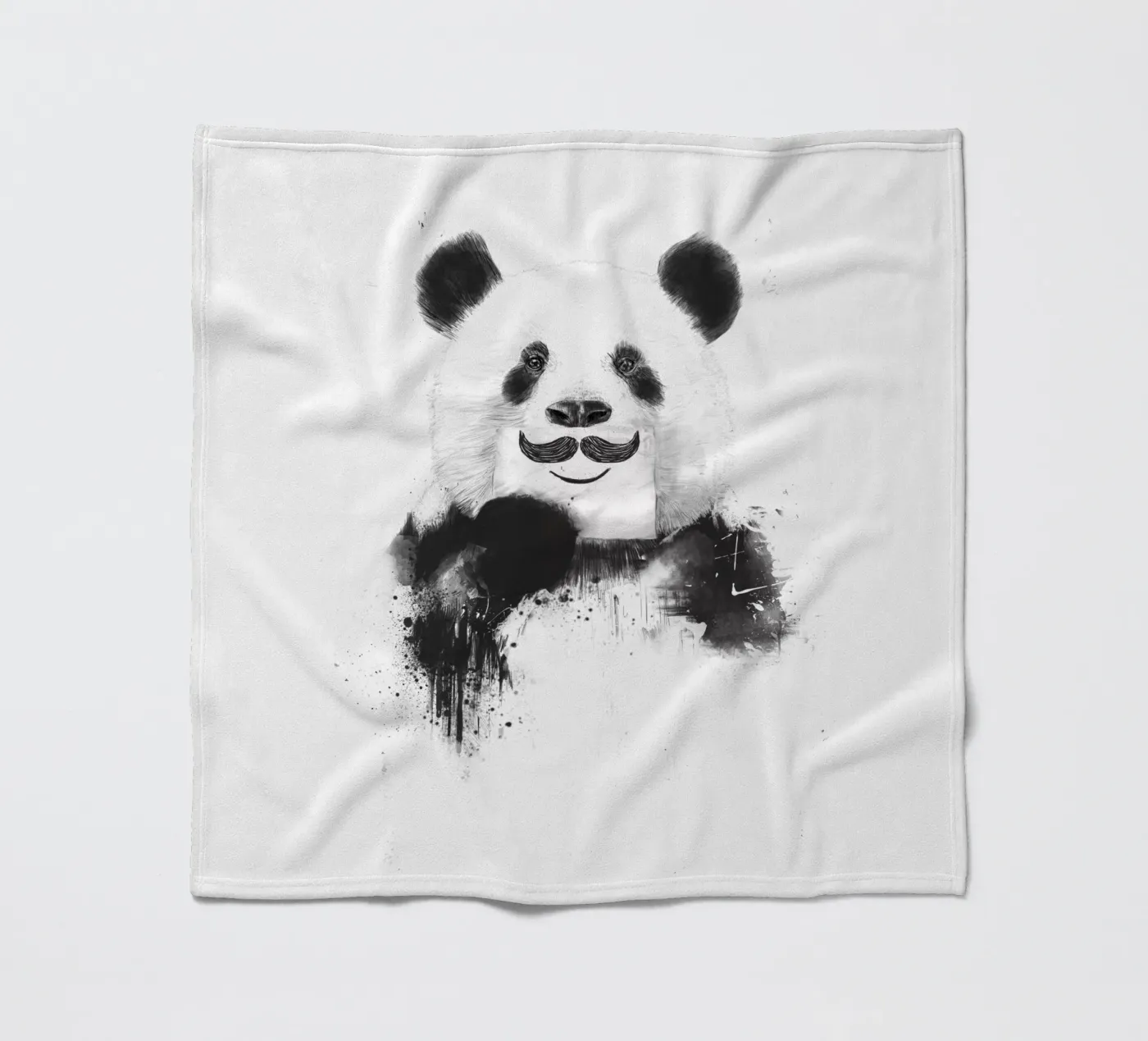 Funny panda fleecedeken van Balazs Solti