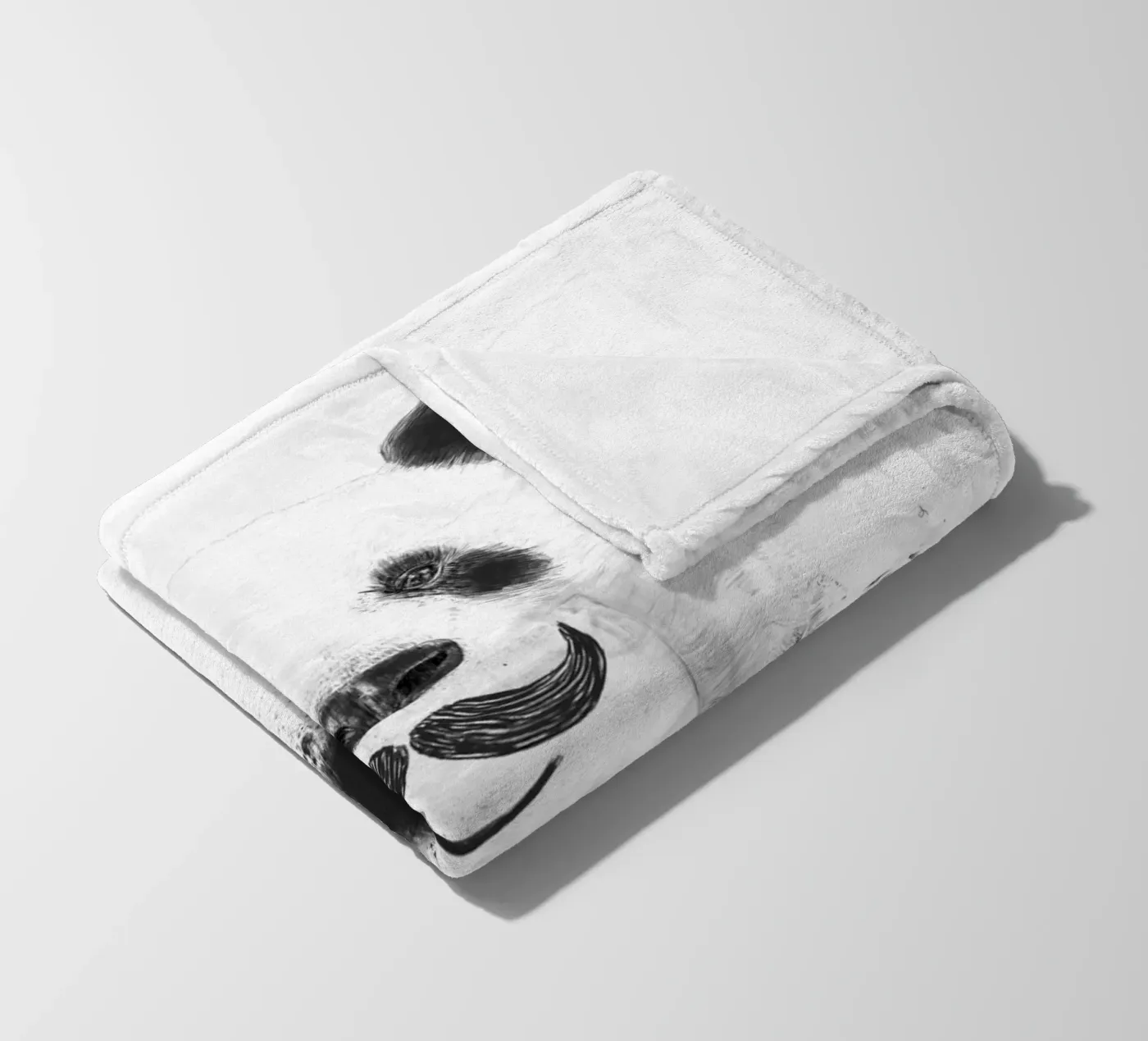 Funny panda fleecedeken van Balazs Solti