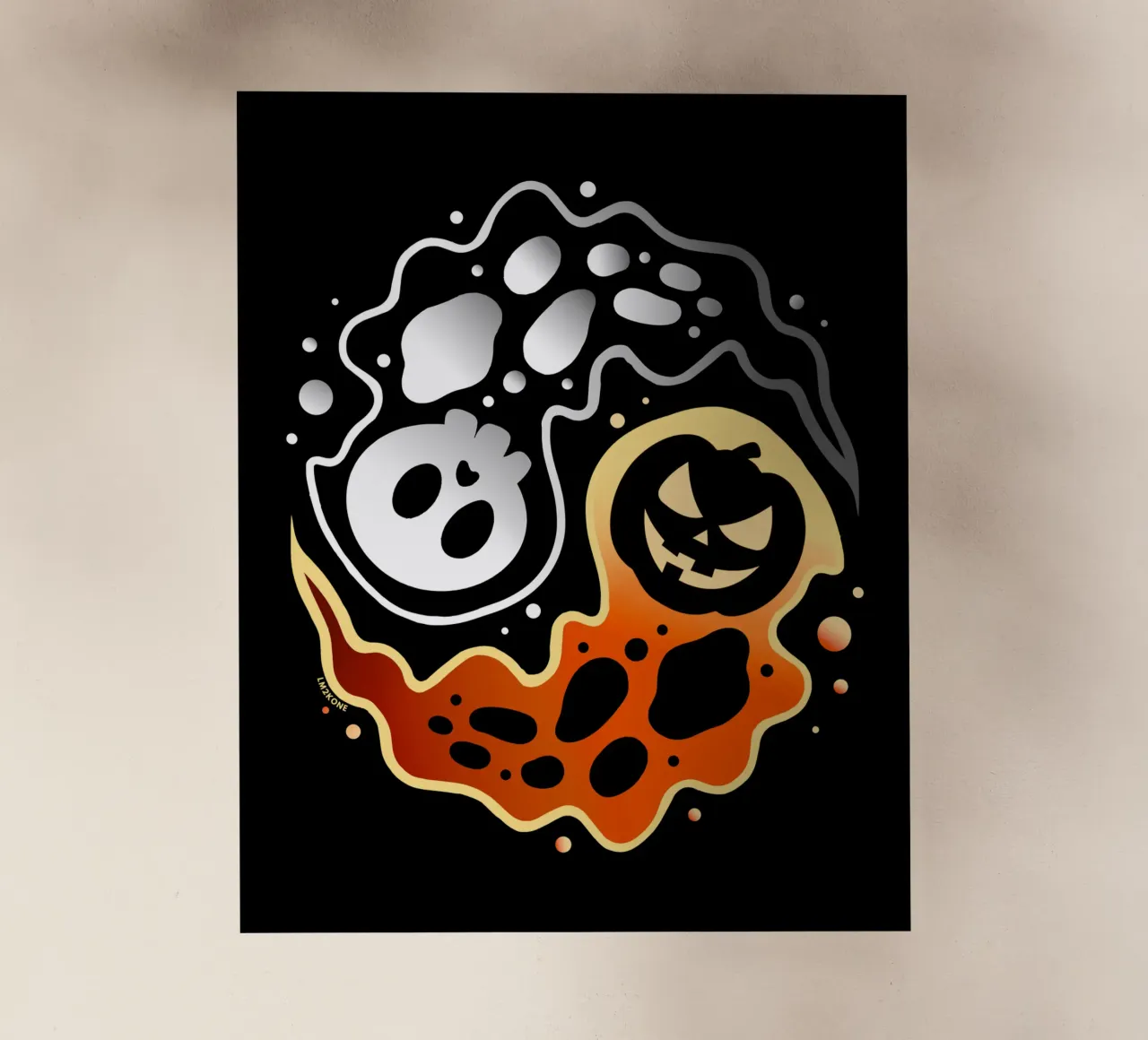 Ying Yang Halloween pellicola backlit da LM2KONE