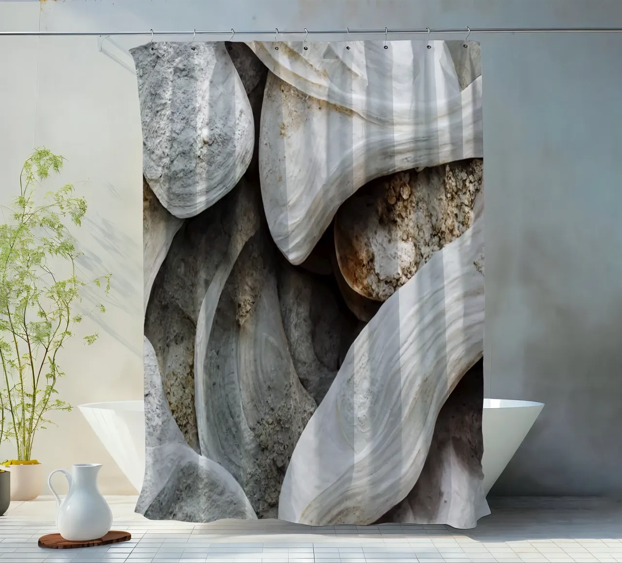 Sea Shells Detail No 3 tenda da doccia da treechild