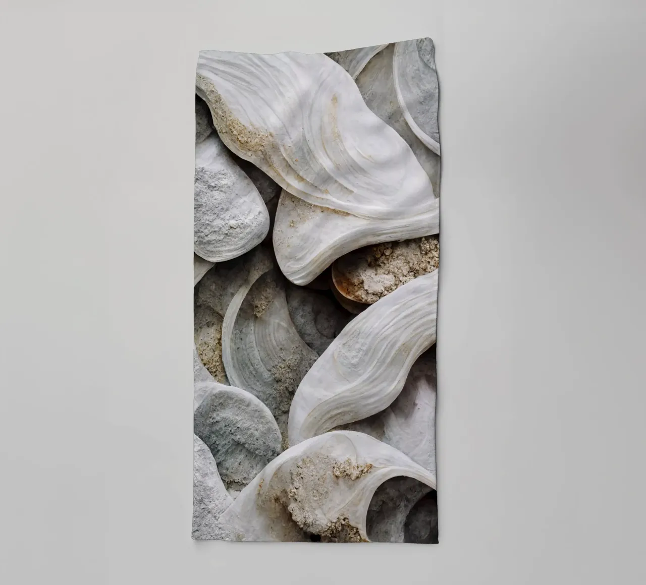 Sea Shells Detail No 3 asciugamano da bagno da treechild
