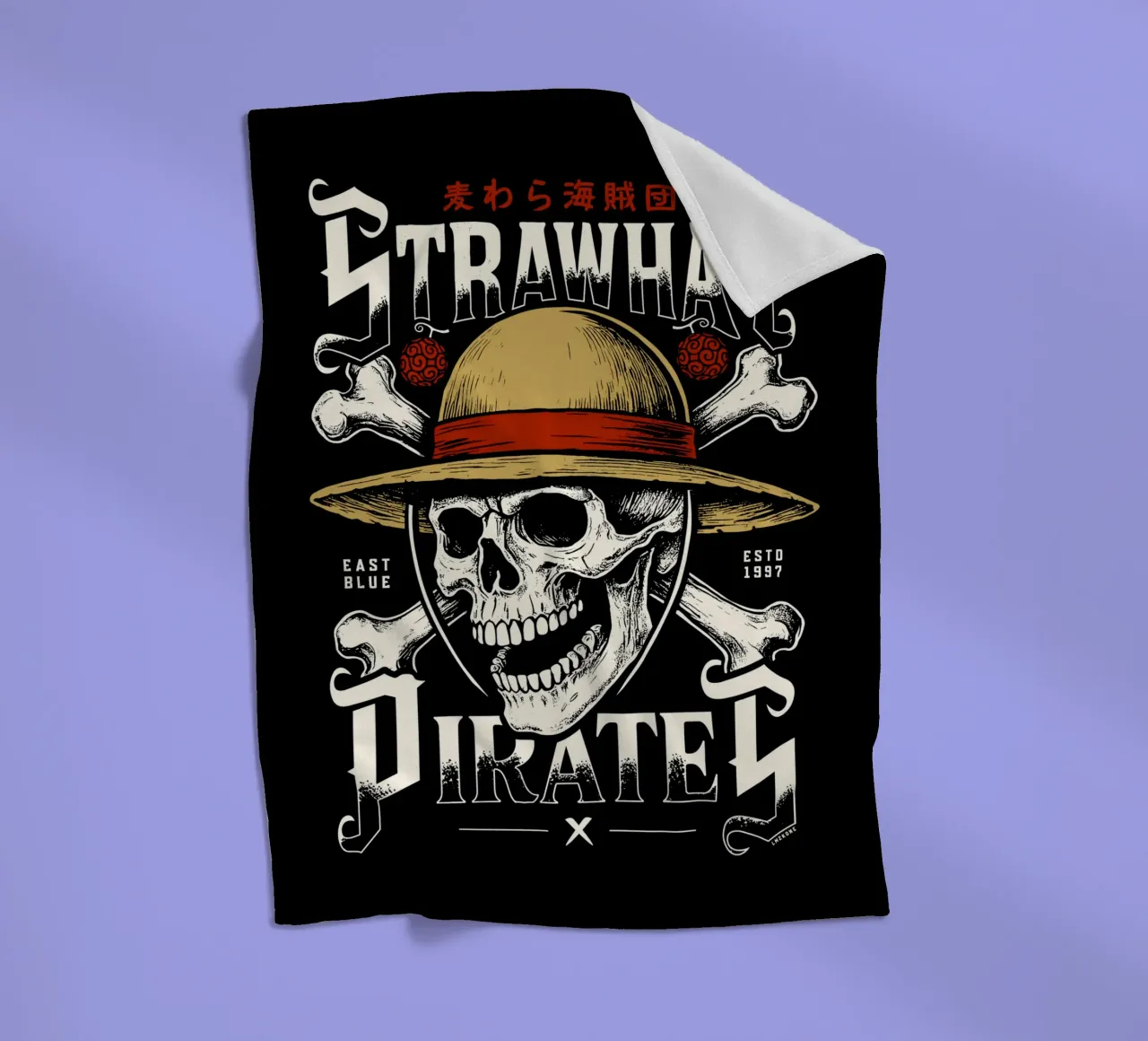 Pirati di Cappello di Paglia - Jolly Roger coperta in pile da LM2KONE