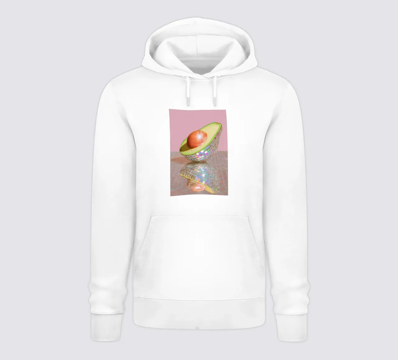 Avocado light show felpa con cappuccio da Carinaprint