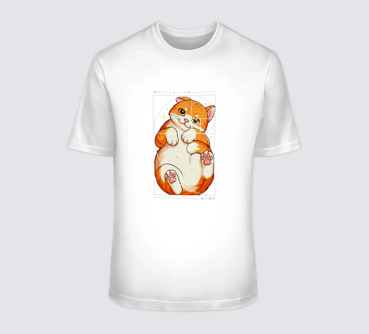 Il gatto della spirale di Fibonacci t-shirt da LM2KONE