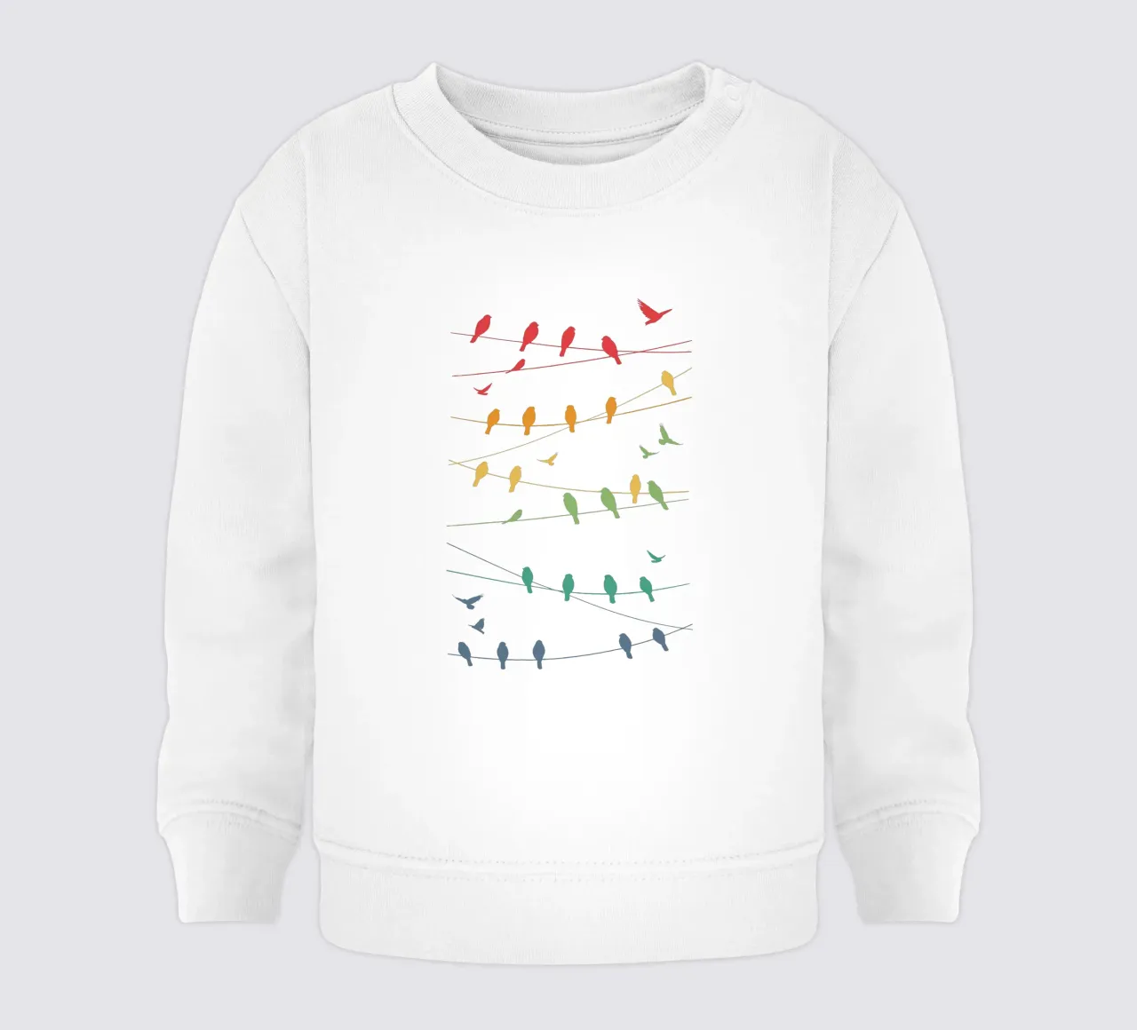 Linee di uccelli Minimalista - Retrò felpa neonato da LM2KONE