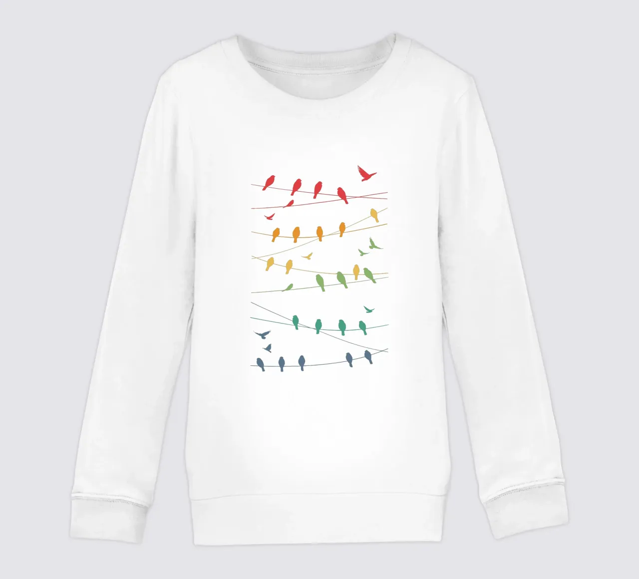 Linee di uccelli Minimalista - Retrò felpa bambino da LM2KONE