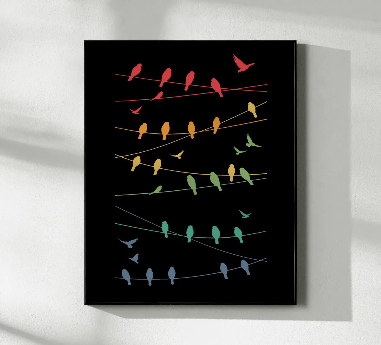 Linee di uccelli Minimalista - Retrò plexiglass da LM2KONE