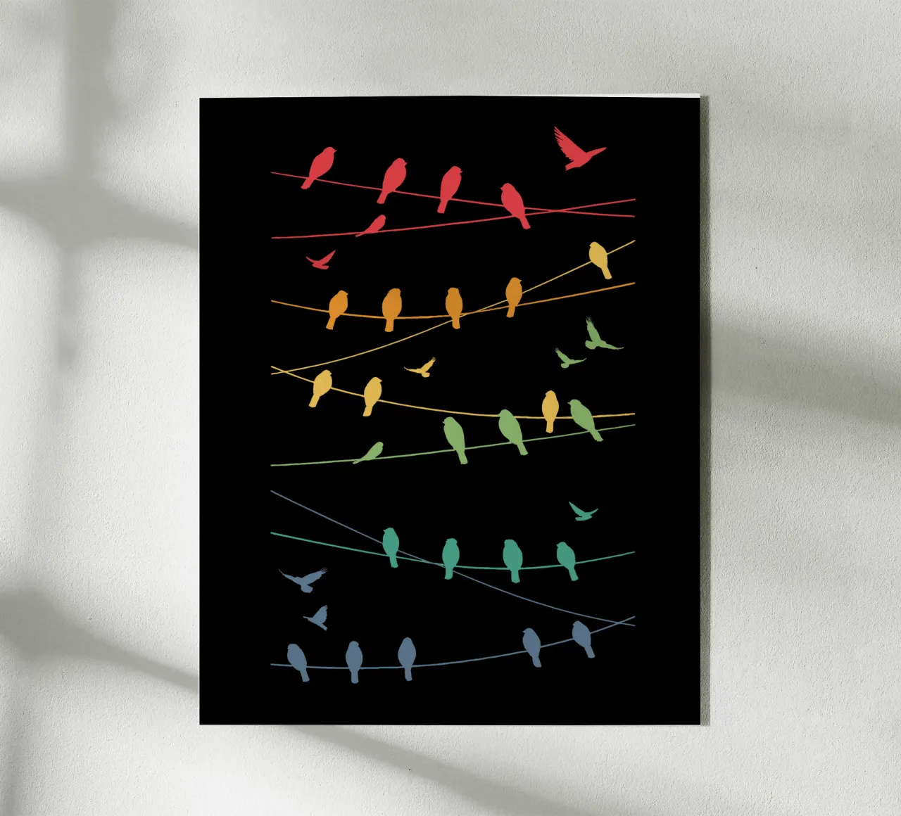 Linee di uccelli Minimalista - Retrò plexiglass da LM2KONE