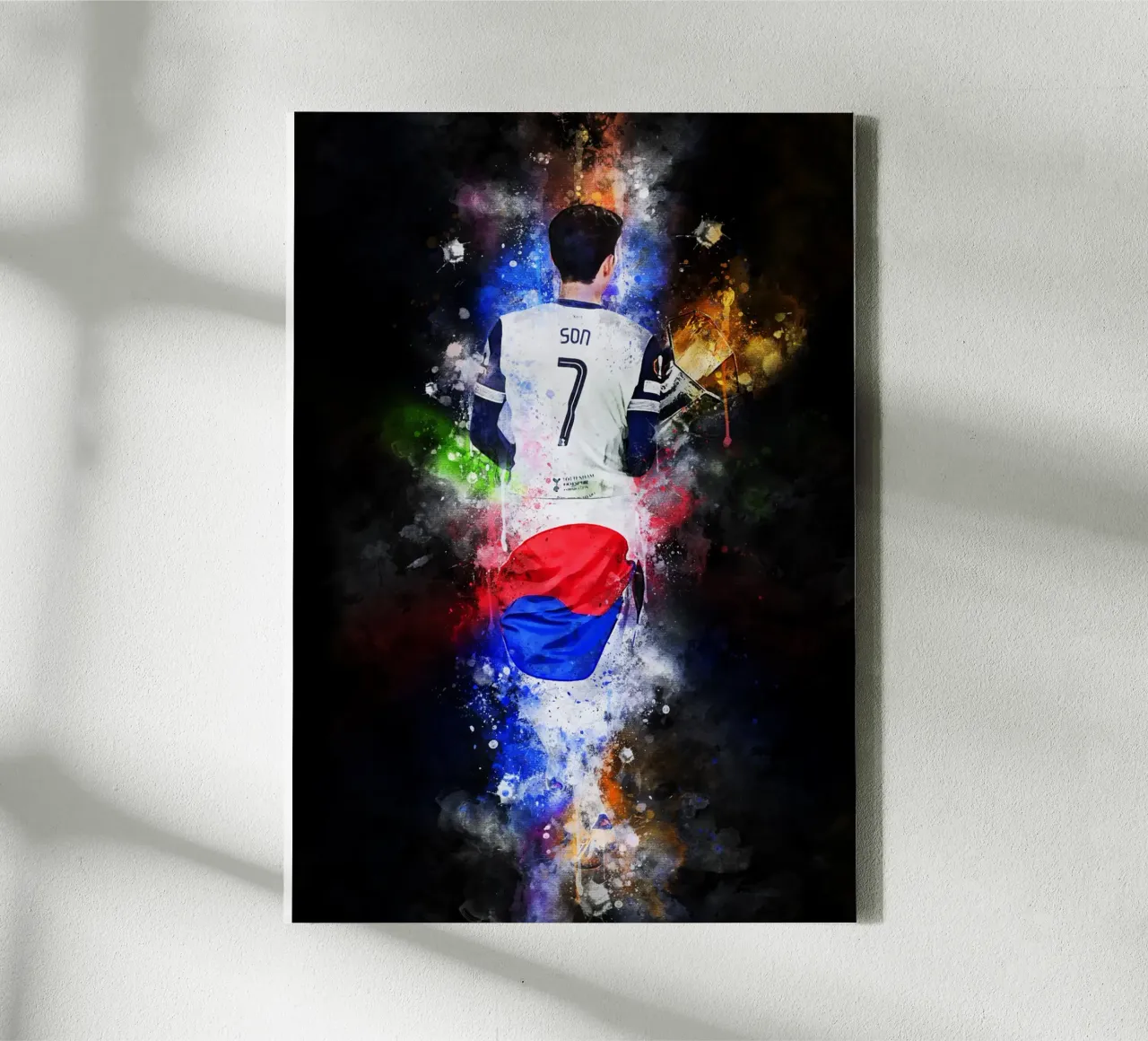 Son Heung-Min canvas met Baklijst van MasterInkArt
